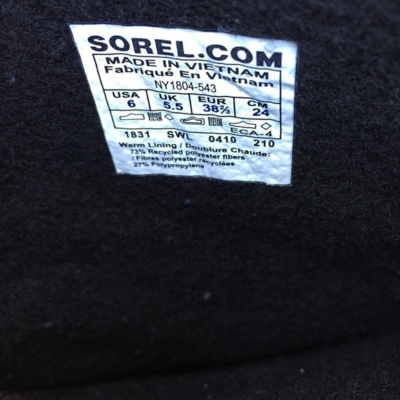 Sorel Women’s Pink Waterproof Snow Boots Size 6 - Picture 8 of 8